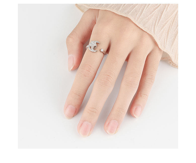 Sterling Silver Anxiety Spinning Ring Opening