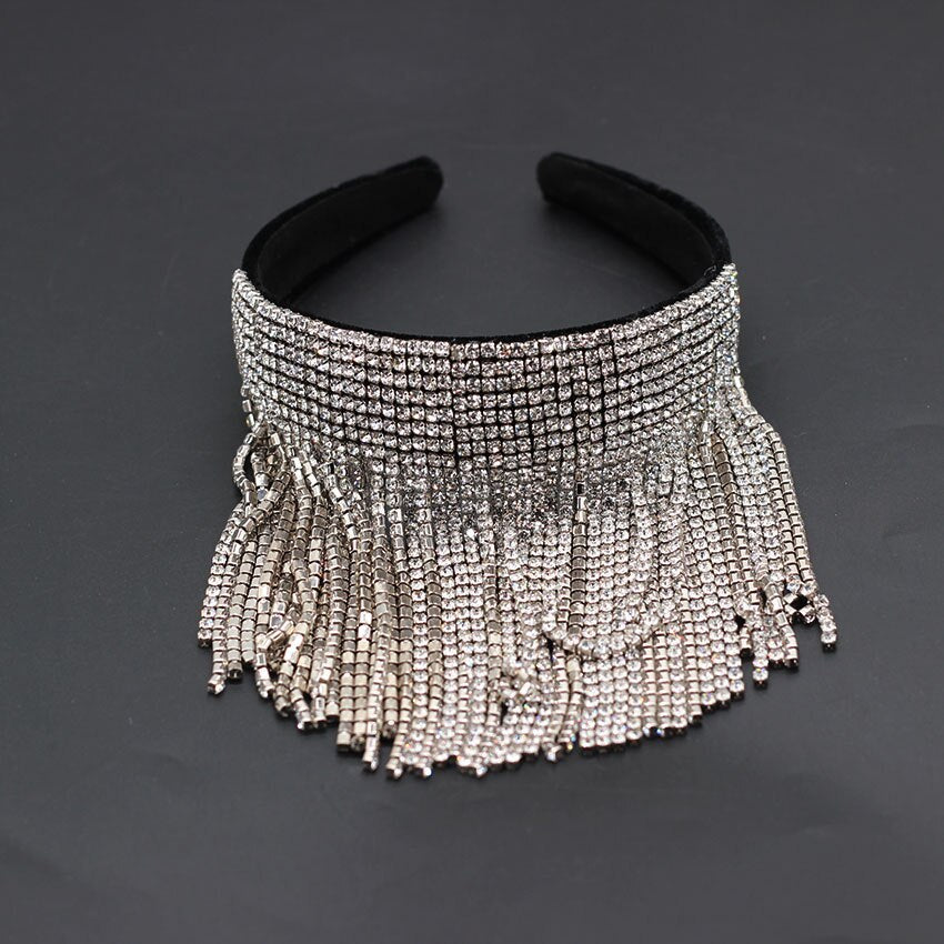 Tassel diamond pearl gift Bridal Hair Ornament