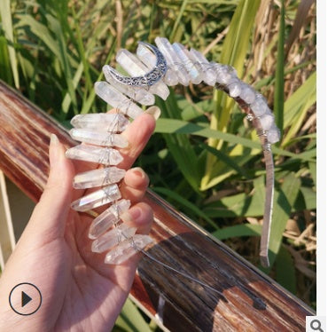 Mermaid Colorful Purple Blue Moon Accessory Crown