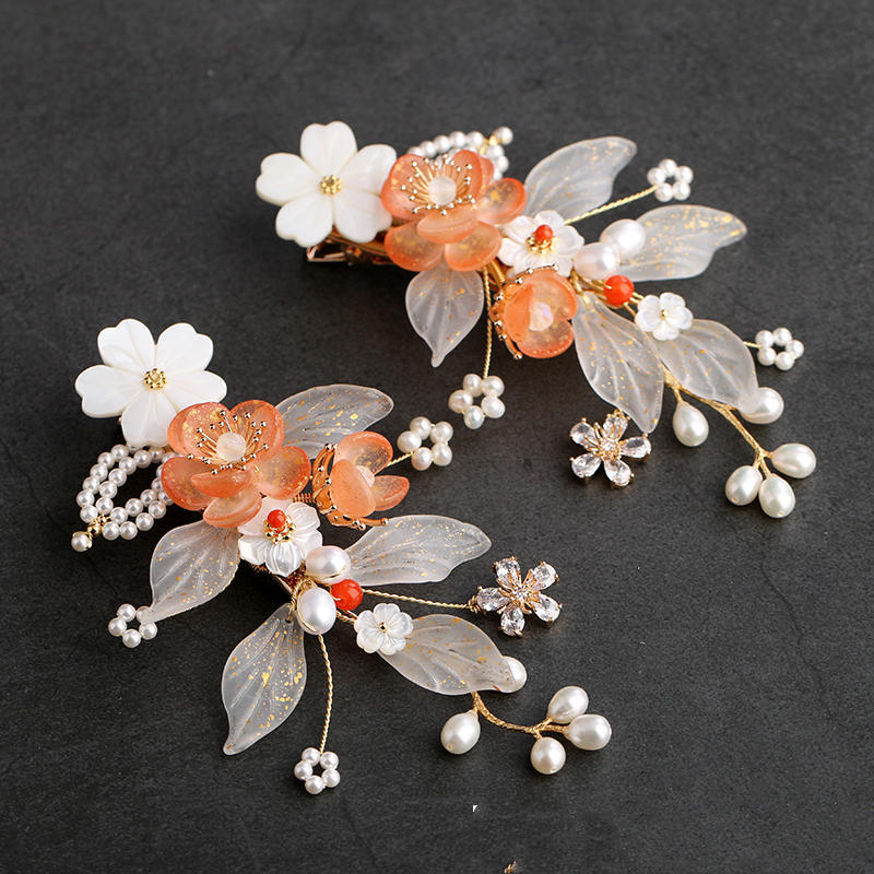 Hanfu Ancient Style Handmade Hair Crown Fringed Gradient All-match Hair Accessories