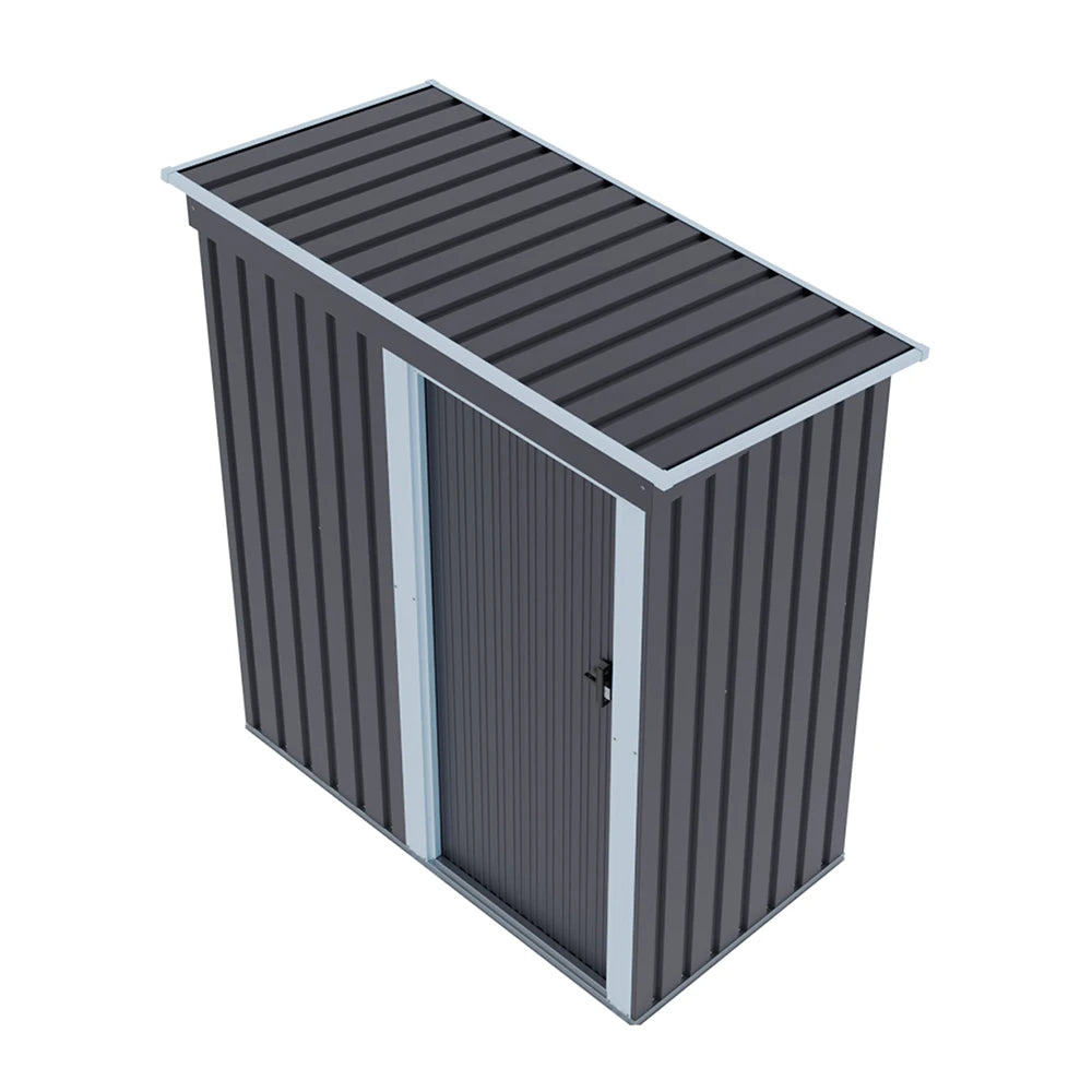Livingandhome 5 x 3 FT Outdoor Metal Storage Shed with Lockable Door for Garden