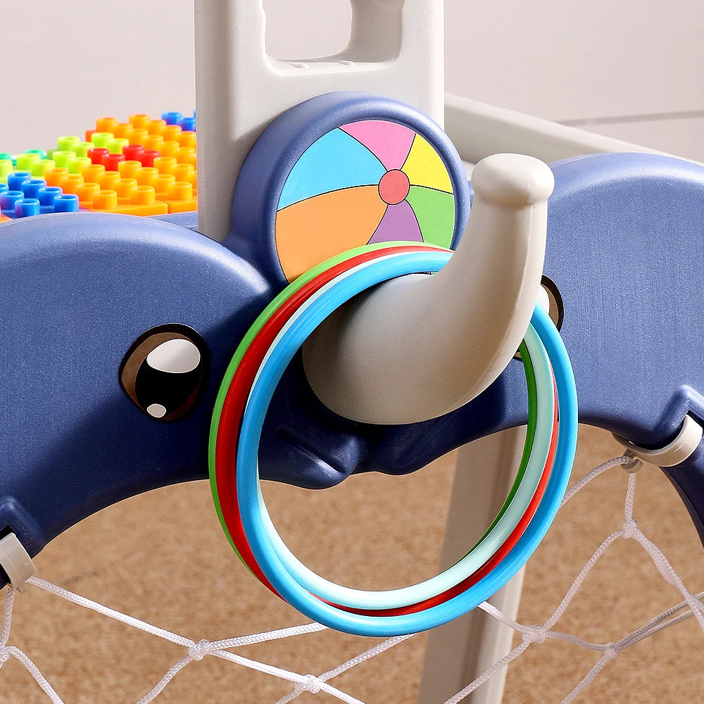 Basketball Golf Ring Toss Activity Centre for Toddlers for Indoor and Outdoor Use