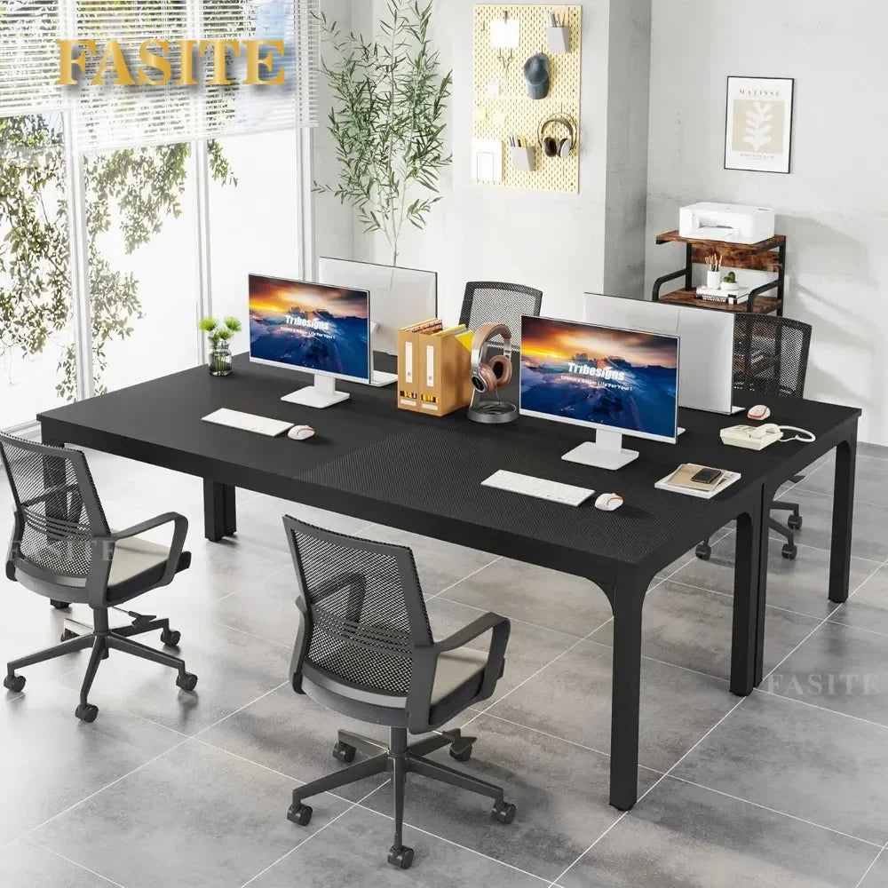 78.7 Inches Extra Long Computer Desk 2 Person Desk, Double Long Desk, Workstaion For Home Office