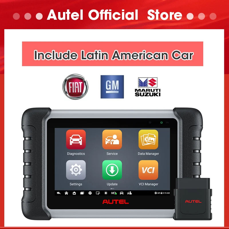 Autel MaxiCOM MK808KBT PRO OBD2 Scanner Automotivo Car Diagnostic Scan Tool MK808K-BT OBD 2 Code Reader Key Coding Active Test