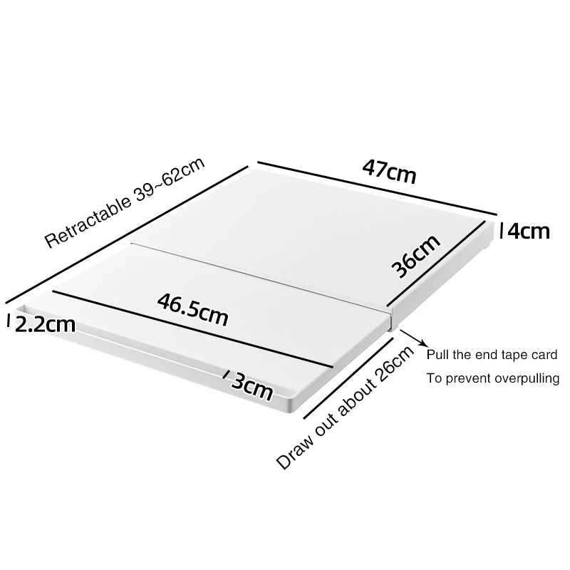 Microwave Storage Rack Bottom Retractable Bracket Drawer Oven Push Pull Divider Kitchen Cook Tray Table Plate Pot Holder