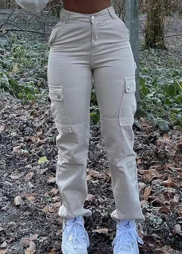 Green Cargo Pants Pocket Design