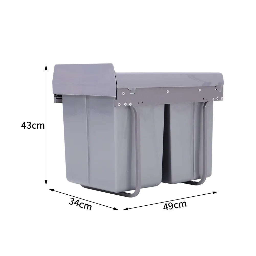 40L Pull Out Recycling Waste Bin for Dining Room Living Room Home Office