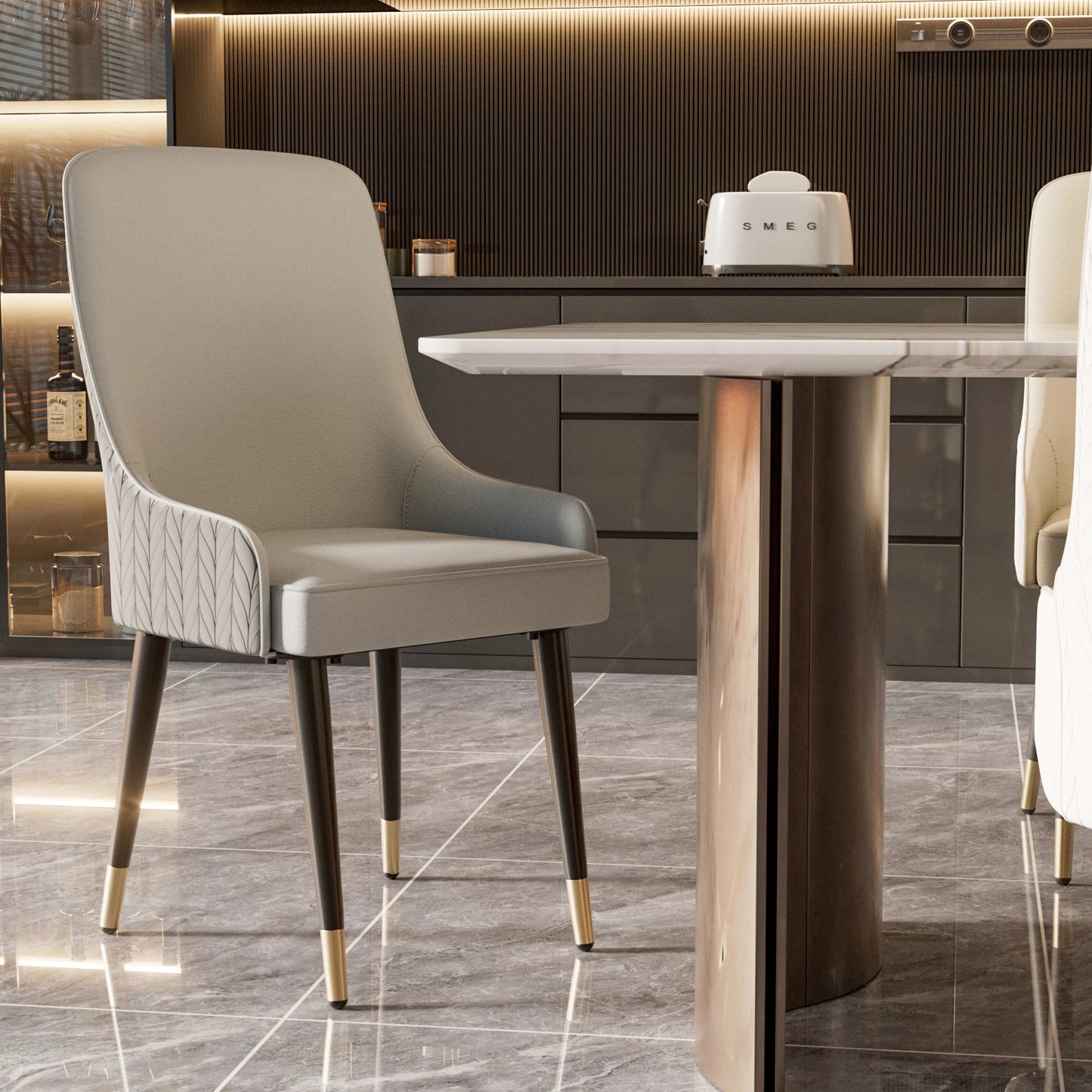 Dining Chairs Lion Head Knocker Breakfast Kitchen Chairs