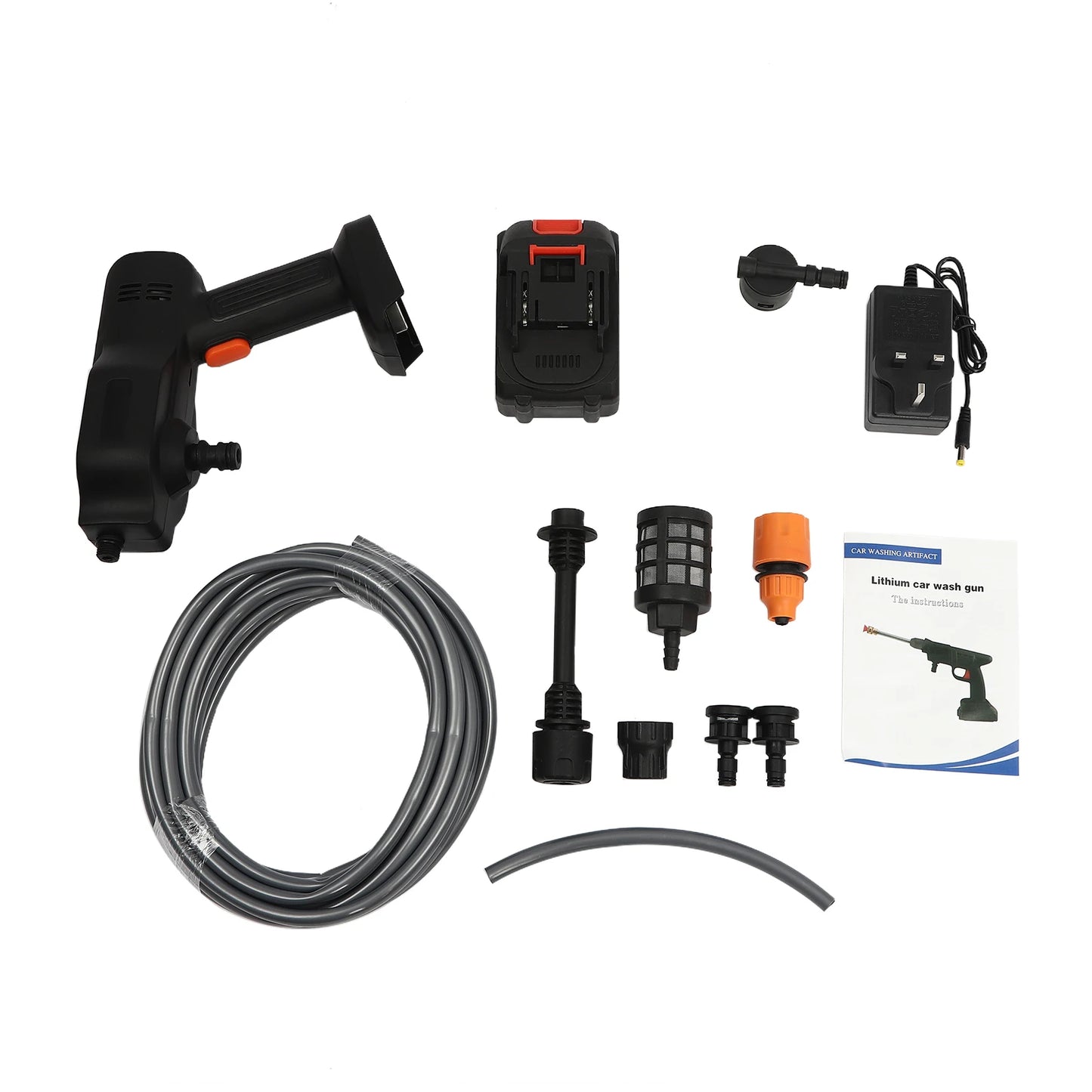 Handheld Portable Cordless Car High Pressure Washer Electric Jet Water Wash Clean Tool For Cleaning Vehicles Watering Plants