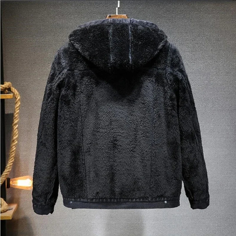 Men's Hooded Denim Jacket