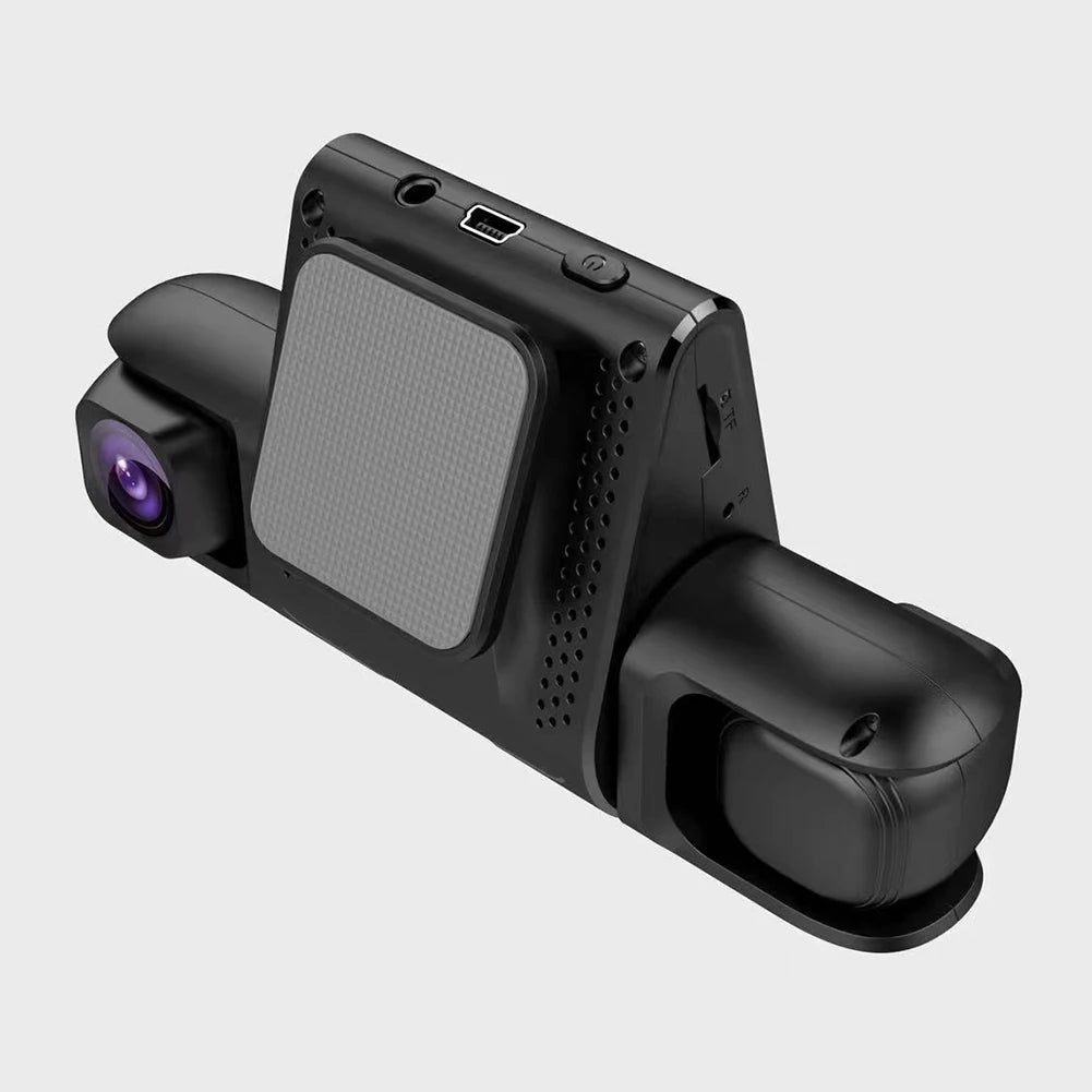3 Lens Car DVR Dash Cam HD 1080P Dash Camera G-Sensor Auto Video Recorder 24H Parking Monitoring Dashcam Car Front Rear Camera