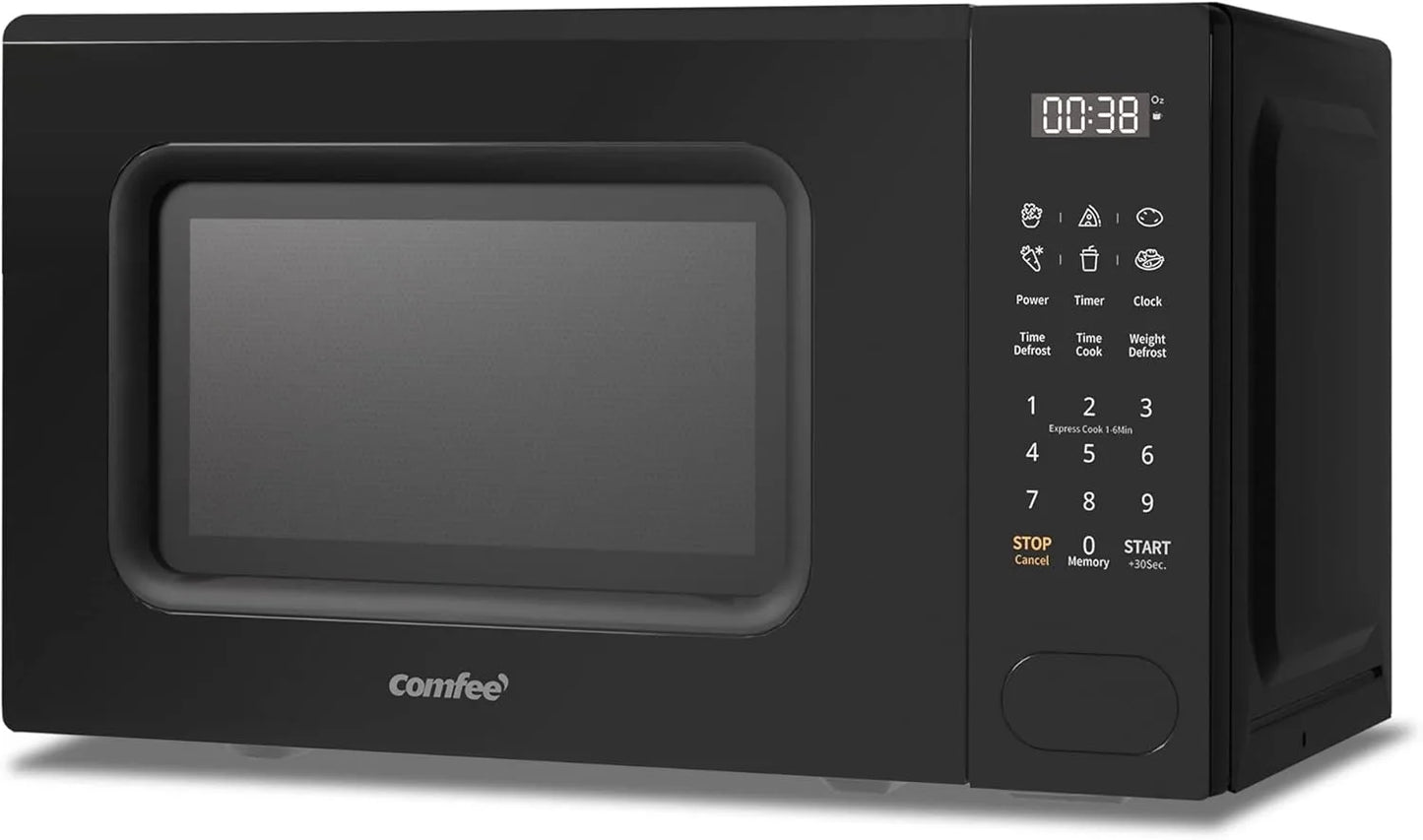 COMFEE 700w 20 Litre Digital Microwave Oven with 6 Cooking Presets, Express Cook, 11 Power Levels, Defrost, and Memory Function