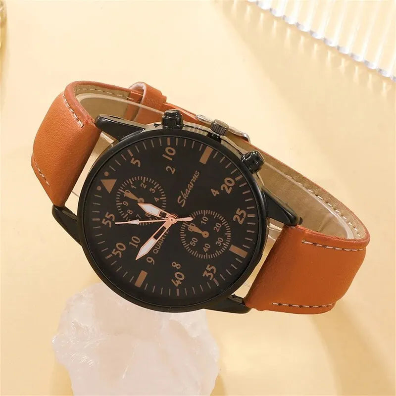 Men Watch & Luxury Bracelet Set