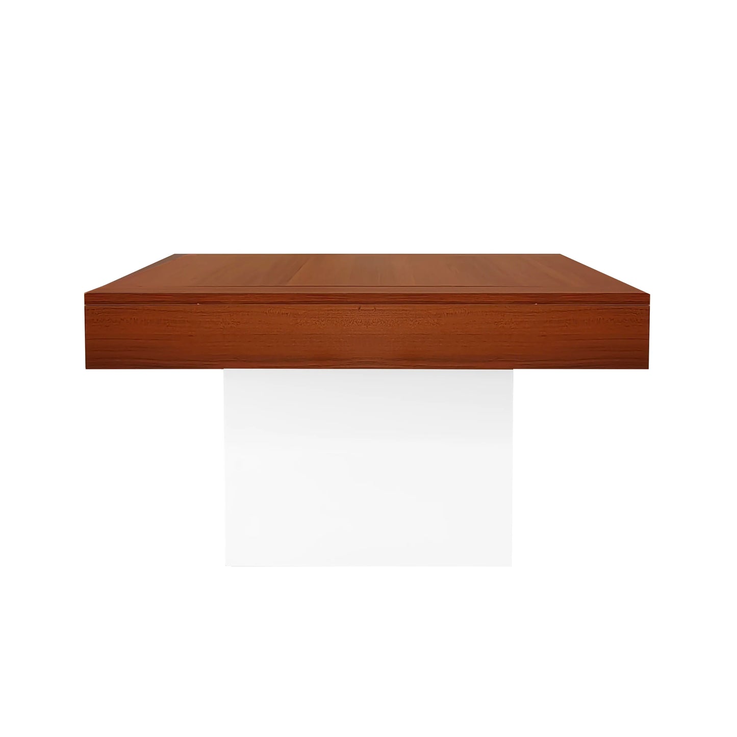 70W *70D*40H cm Coffee Table - Square Wooden Center Table, LED Lights, APP Control, Easy to Clean