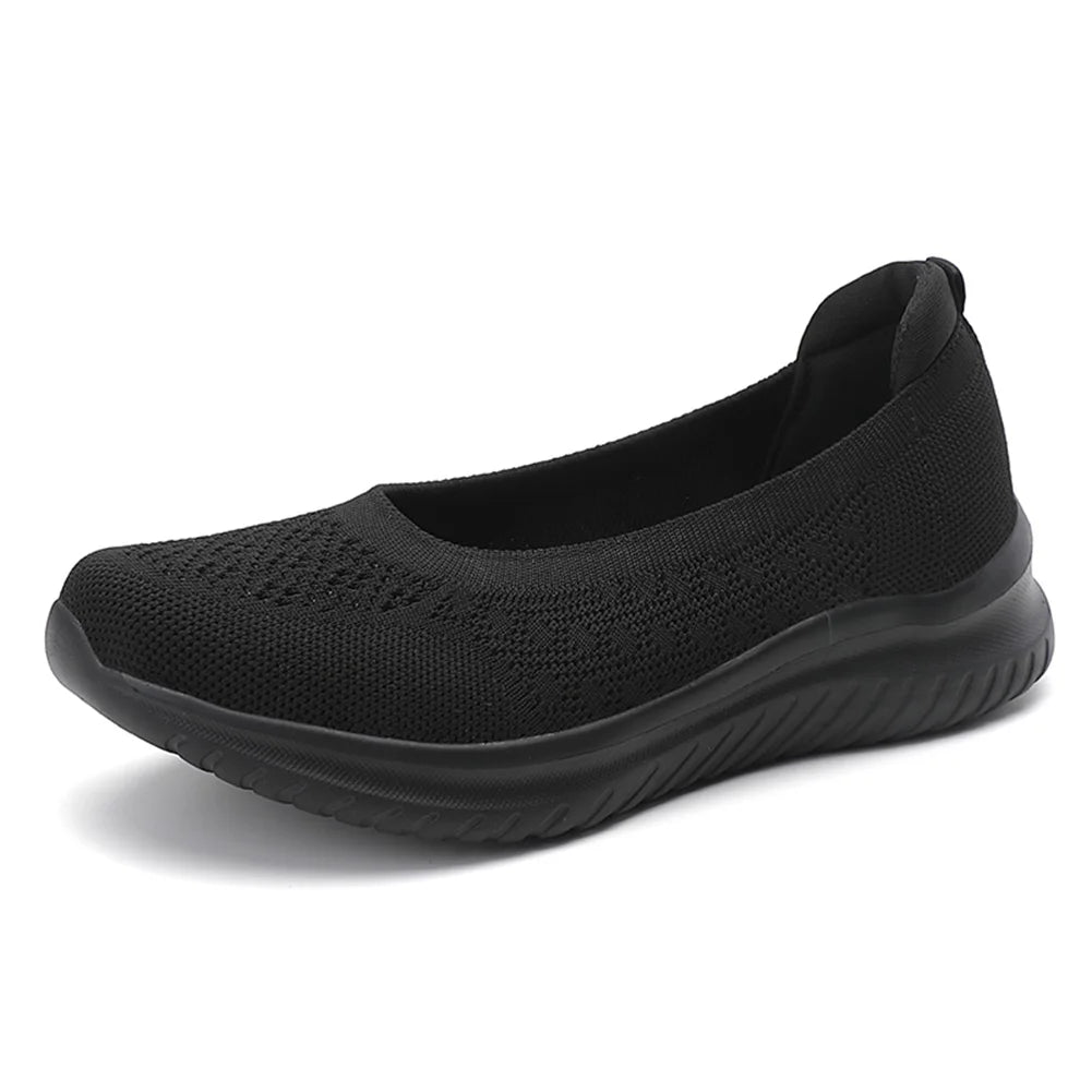 Women Knitting Walking Shoes