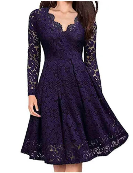 Women Lace A-Line Dress