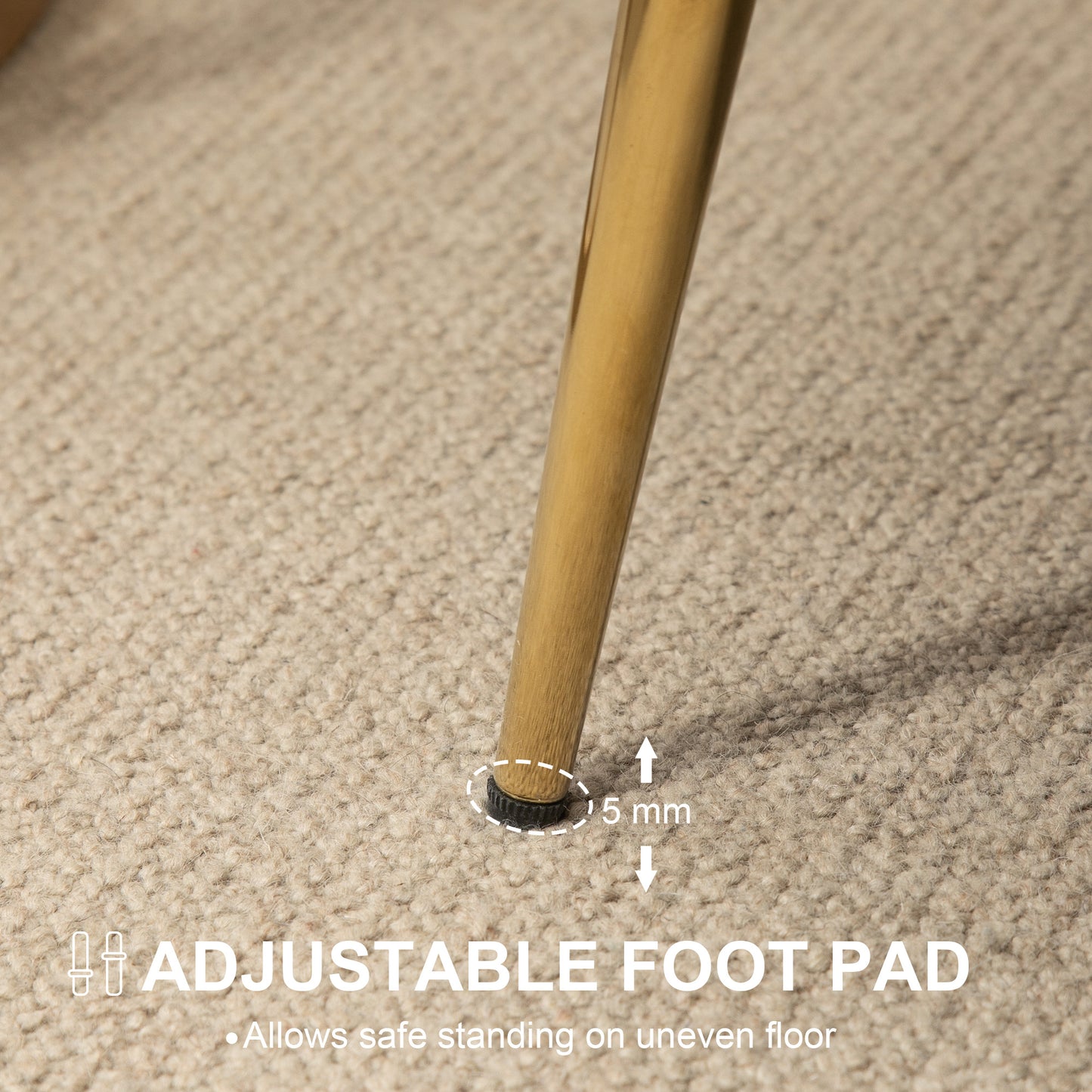 Modern 2 Seater Sofa with Petal Backrest and Steel Legs Cream White