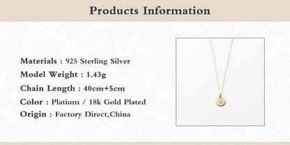 S925 Sterling Silver Fashion Ins Style Necklace