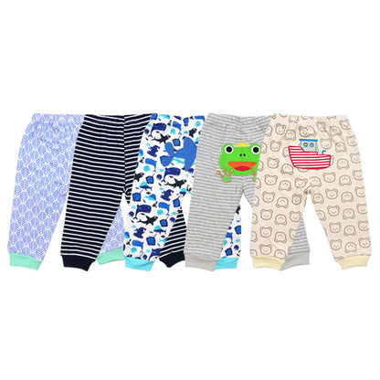 Fashionable And Simple Baby Cartoon 5-Piece Pants