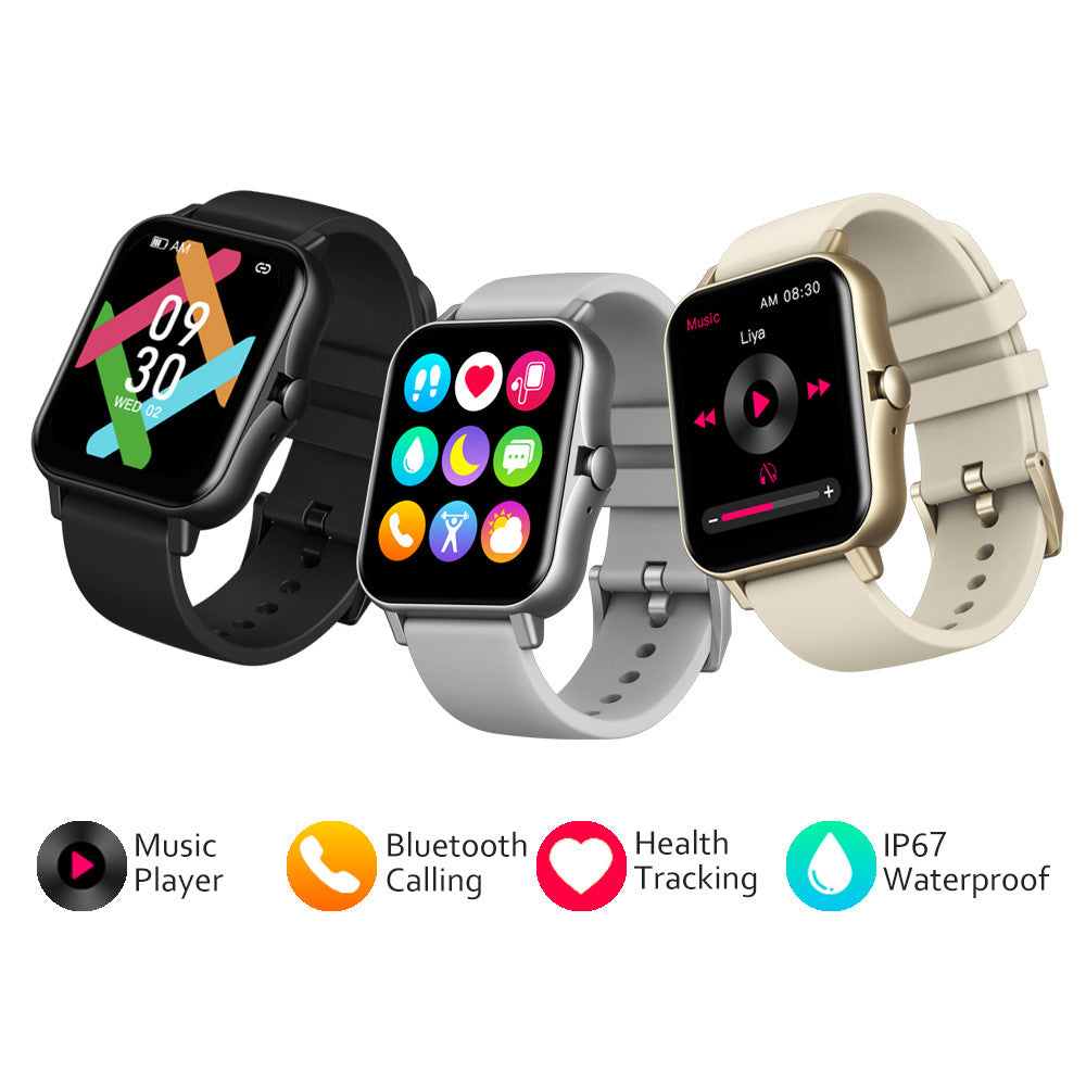 Smart Watch Bluetooth Call 210MAH Battery Heart Rate Blood Oxygen Monitoring