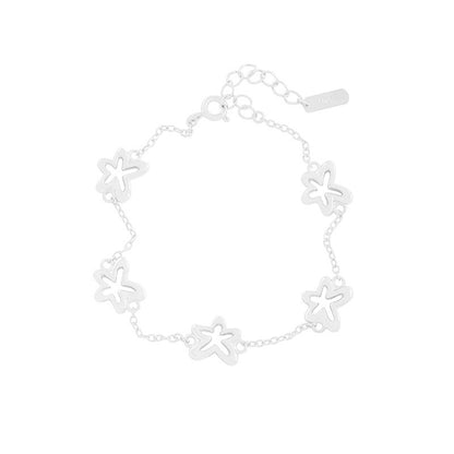 Design Versatile Geometric Hollow Small Flower Bracelet