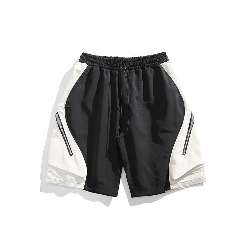 Design Stitching Shorts Loose All-matching Men And Women