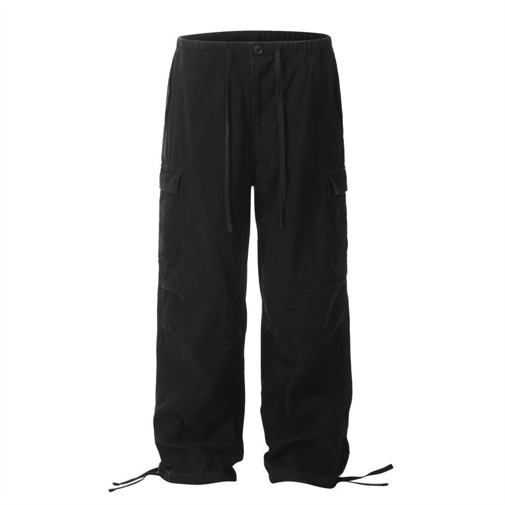 Overalls Men Fashion Brands Pleated Drawstring