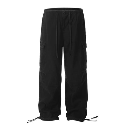 Overalls Men Fashion Brands Pleated Drawstring