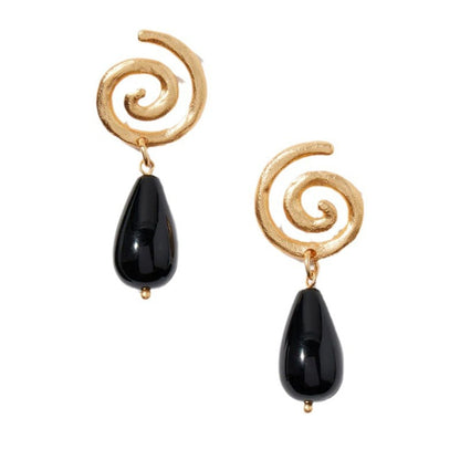 Women's Drop Earrings Fashion Obsidian