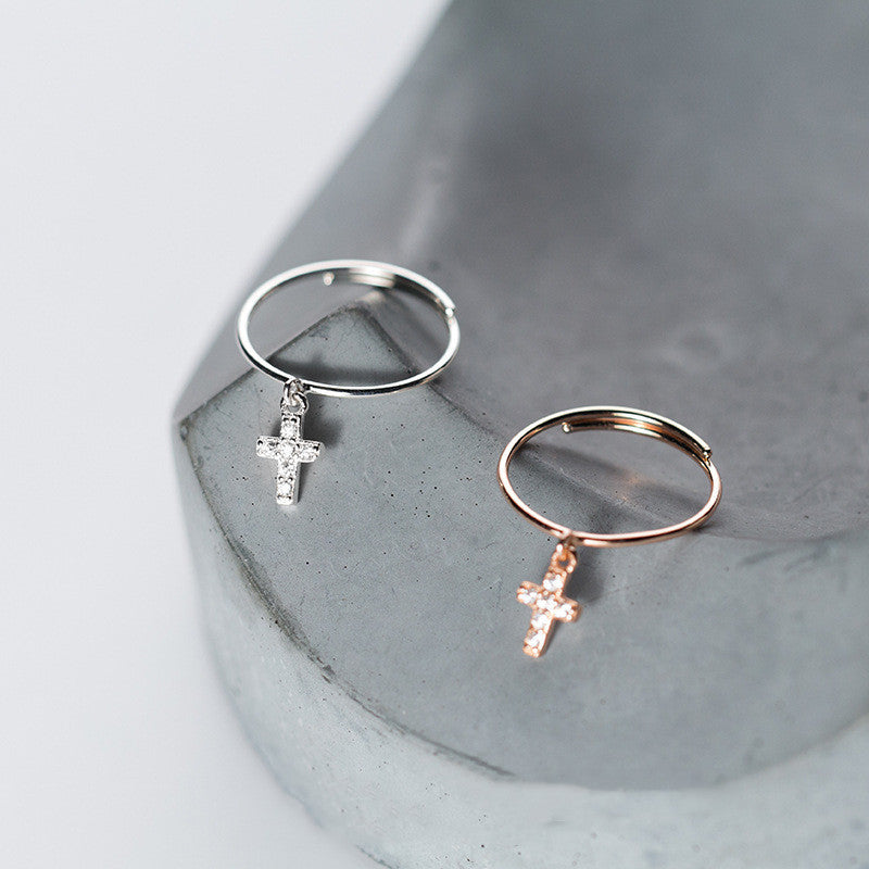 Graceful And Fashionable Cross Ring Women