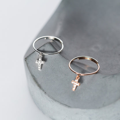 Graceful And Fashionable Cross Ring Women