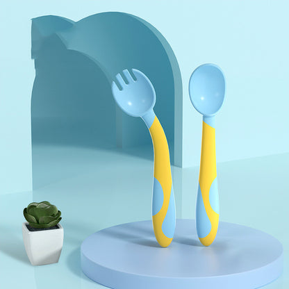 Baby Training Fork Spoon Twist Spoon Children's Tableware Set