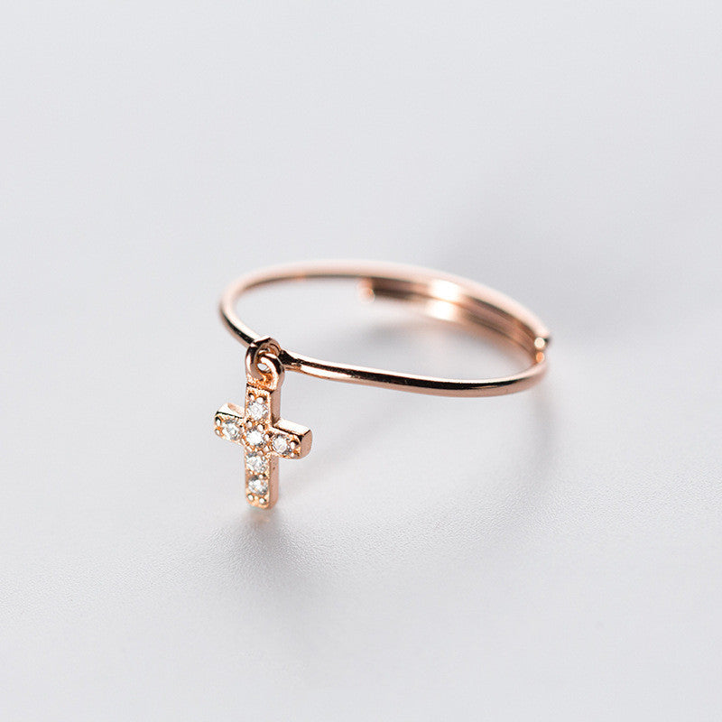 Graceful And Fashionable Cross Ring Women