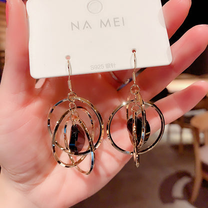 Feminine All-match Retro Earrings Ear Hooks