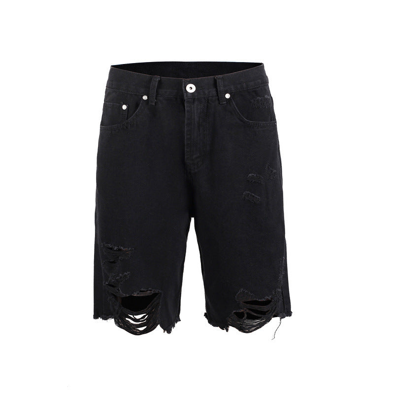 Loose Dad Denim Shorts Men