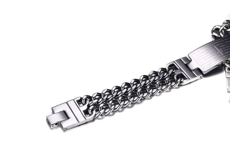 Cross Scripture Men's Bracelet