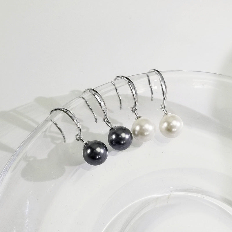 Autumn And Winter Fashion Trending Sterling Silver Pearl Earrings