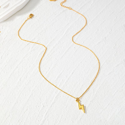 European And American Ins Style Simple Lightning Necklace