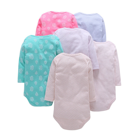Spring and Autumn Baby Girl Candy Color Jumpsuit
