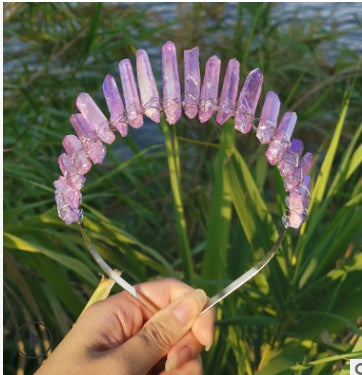 Mermaid Colorful Purple Blue Moon Accessory Crown