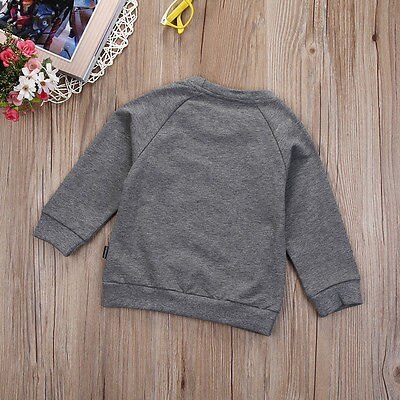 Spring and Autumn kids sports letter printed sweater