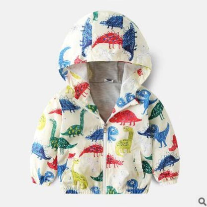 Boy jacket casual hooded jacket