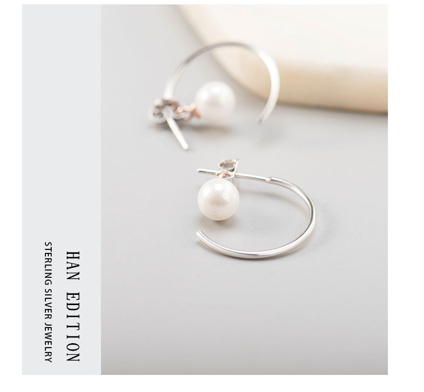 Hypoallergenic pearl earrings