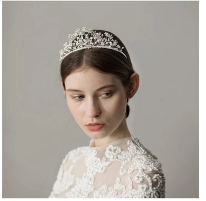 Beautiful Snowflake Flower Bridal Crown
