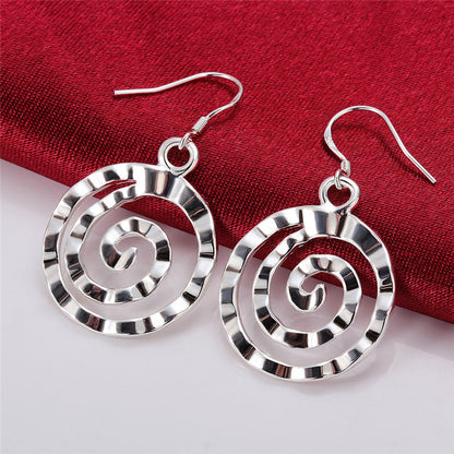 Round Earrings Threaded Earrings