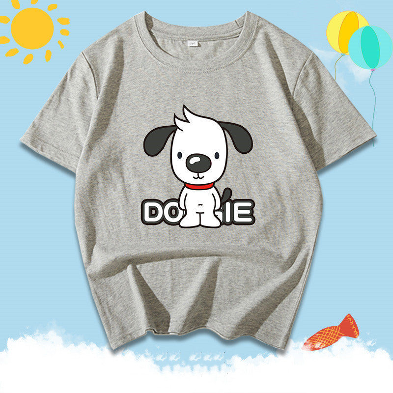 Cotton Half Sleeved Summer Suit Middle School Children's Loose Jacket Boys' Wear