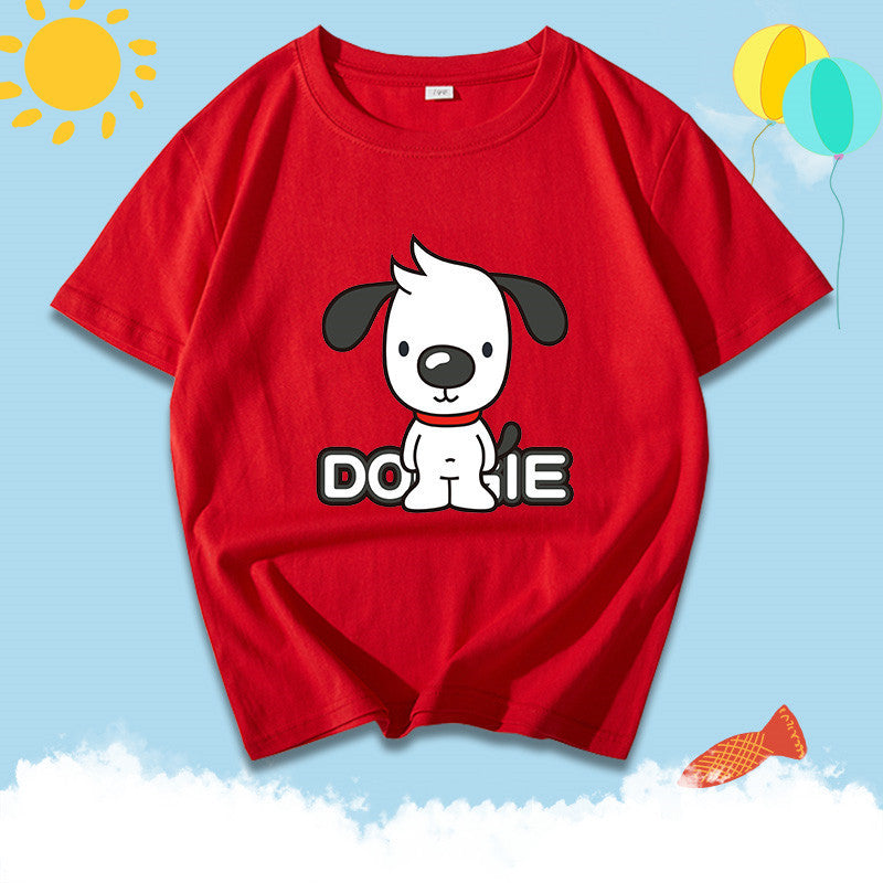 Cotton Half Sleeved Summer Suit Middle School Children's Loose Jacket Boys' Wear