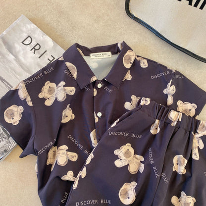 Full Print Bear Suit Boys And Girls All-Match