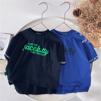 Short-sleeved Korean Baby Tops Children's Cotton T-shirts