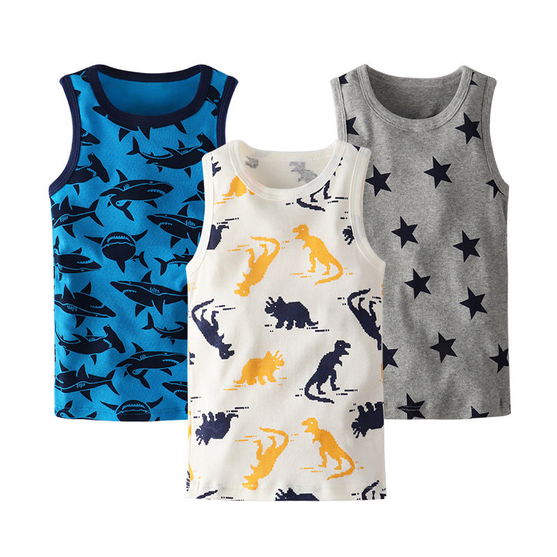 Cartoon Baby Boy Primer Vest